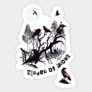 Murder Of Crows Graphic Sticker